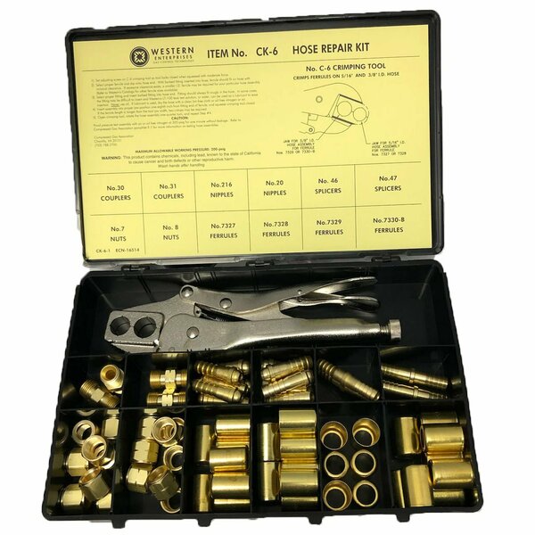 Western Enterprises HOSE REPAIR KIT W/ C6-6-1 TOOL CK-6